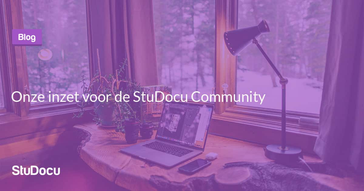 Lees meer over het artikel Onze inzet voor de StuDocu Community