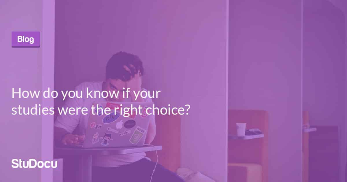 Read more about the article How Do You Know If Your Studies Were The Right Choice?